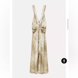 Zara PRINTED DRESS ZW COLLECTION NWT